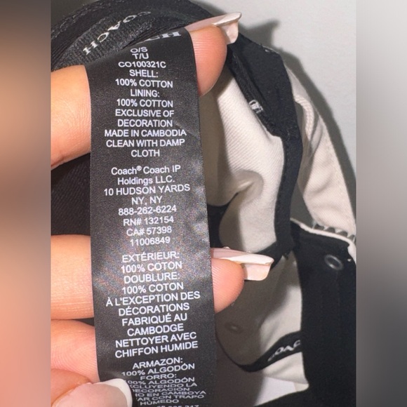 COACH WOMENS EMBROIDERED BASEBALL HAT - Picture 6 of 8